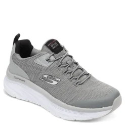 Fashion & Street*Skechers Men's , Relaxed Fit: D'Lux Walker - Pensive Sneaker - Wide Width Gray/Black