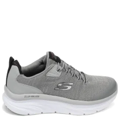 Fashion & Street*Skechers Men's , Relaxed Fit: D'Lux Walker - Pensive Sneaker - Wide Width Gray/Black