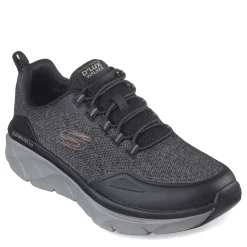 Sneakers & Athletics*Skechers Men's , Relaxed Fit: D'Lux Walker 2.0 - Steadyway Walking Shoe - Extra Wide Width Black/Charcoal
