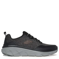 Sneakers & Athletics*Skechers Men's , Relaxed Fit: D'Lux Walker 2.0 - Steadyway Walking Shoe - Extra Wide Width Black/Charcoal