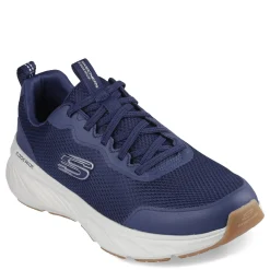 Walking*Skechers Men's , Relaxed Fit: Edgeride - Rekze Sneaker - Extra Wide Width Navy/White