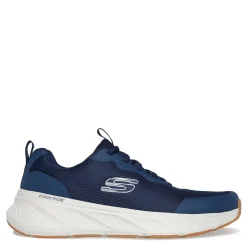 Walking*Skechers Men's , Relaxed Fit: Edgeride - Rekze Sneaker - Extra Wide Width Navy/White
