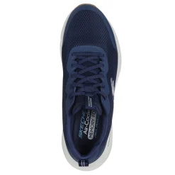Walking*Skechers Men's , Relaxed Fit: Edgeride - Rekze Sneaker - Extra Wide Width Navy/White