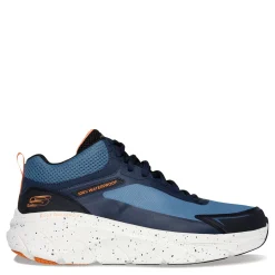 Walking*Skechers Men's , Relaxed Fit: D'Lux Walker 2.0 - Grailo Sneaker Blue/Orange