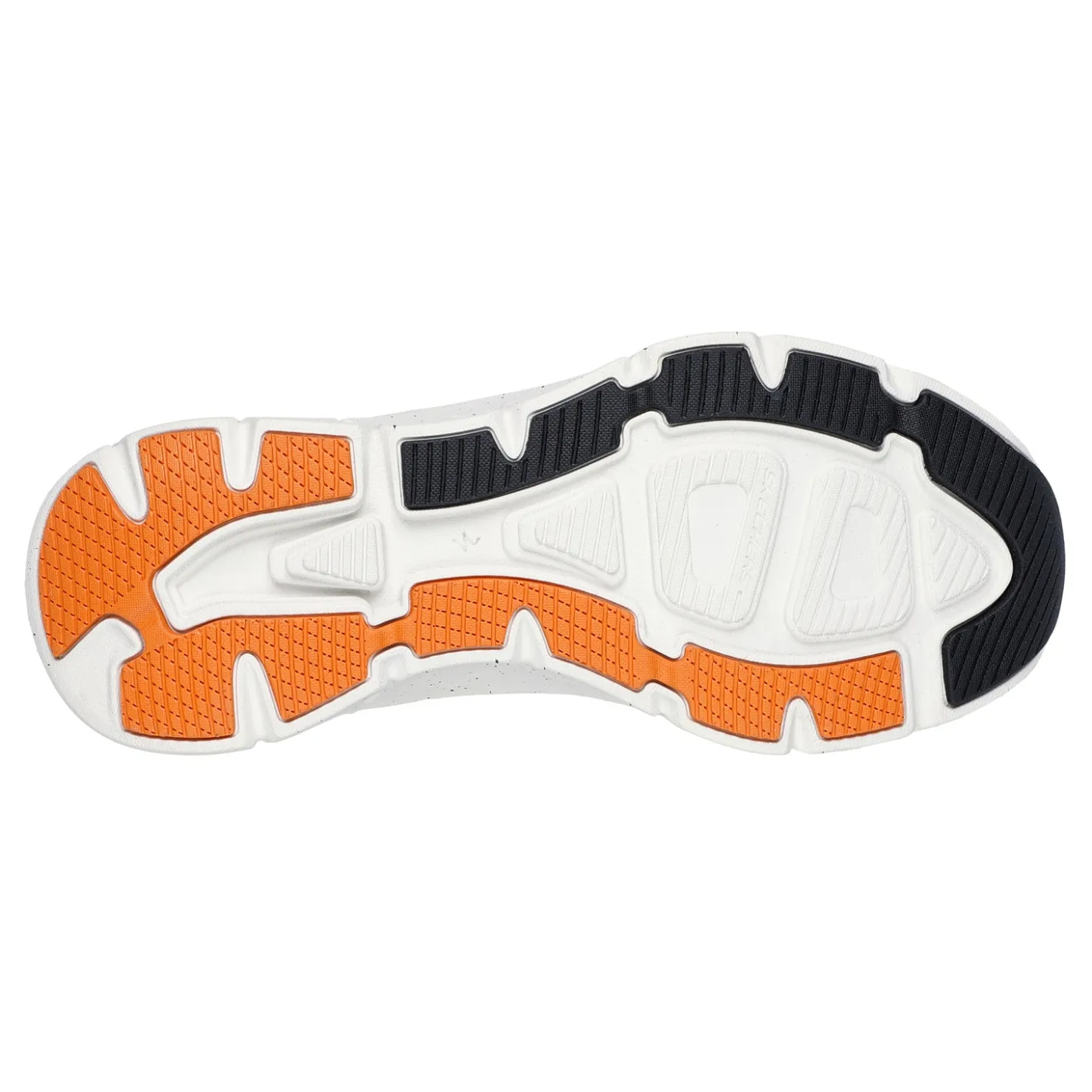 Walking*Skechers Men's , Relaxed Fit: D'Lux Walker 2.0 - Grailo Sneaker Blue/Orange