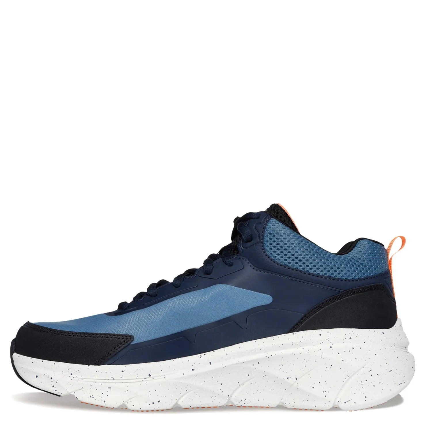 Walking*Skechers Men's , Relaxed Fit: D'Lux Walker 2.0 - Grailo Sneaker - Extra Wide Width Blue/Orange