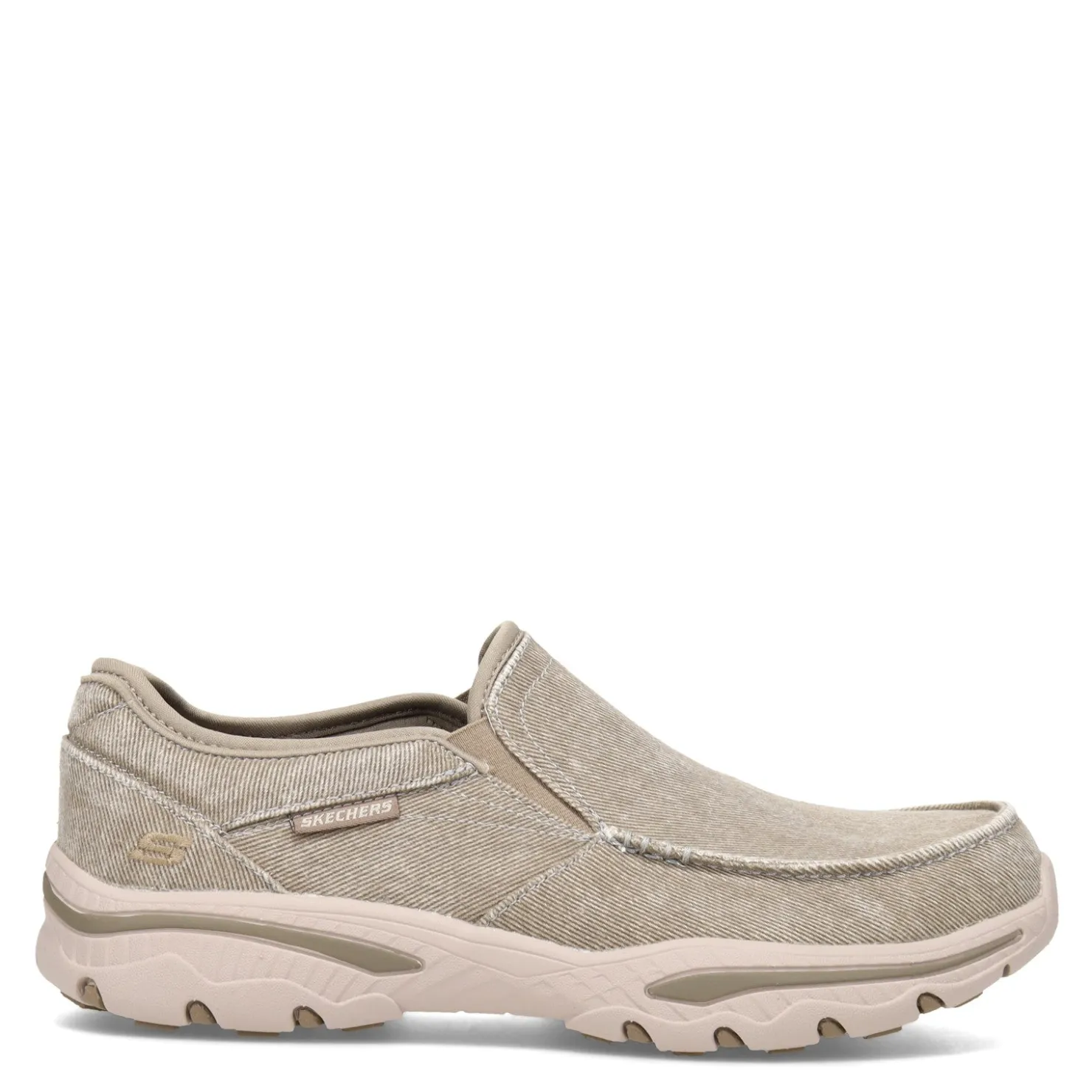 Slip-On Shoes*Skechers Men's , Relaxed Fit Creston Moseco Slip-On - Wide Width Taupe