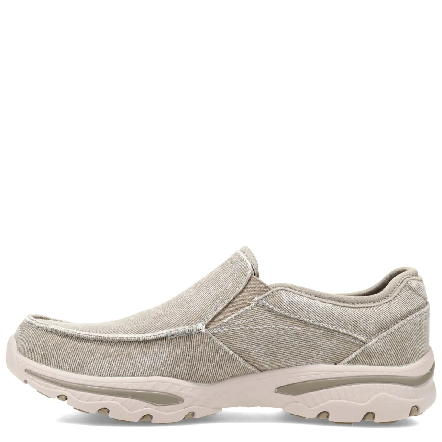 Slip-On Shoes*Skechers Men's , Relaxed Fit Creston Moseco Slip-On - Wide Width Taupe