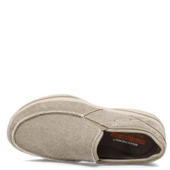 Slip-On Shoes*Skechers Men's , Relaxed Fit Creston Moseco Slip-On - Wide Width Taupe