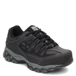 Work & Safety*Skechers Work Men's Skechers, Relaxed Fit: Cankton ST Work Shoe - Wide Width Black/Charcoal