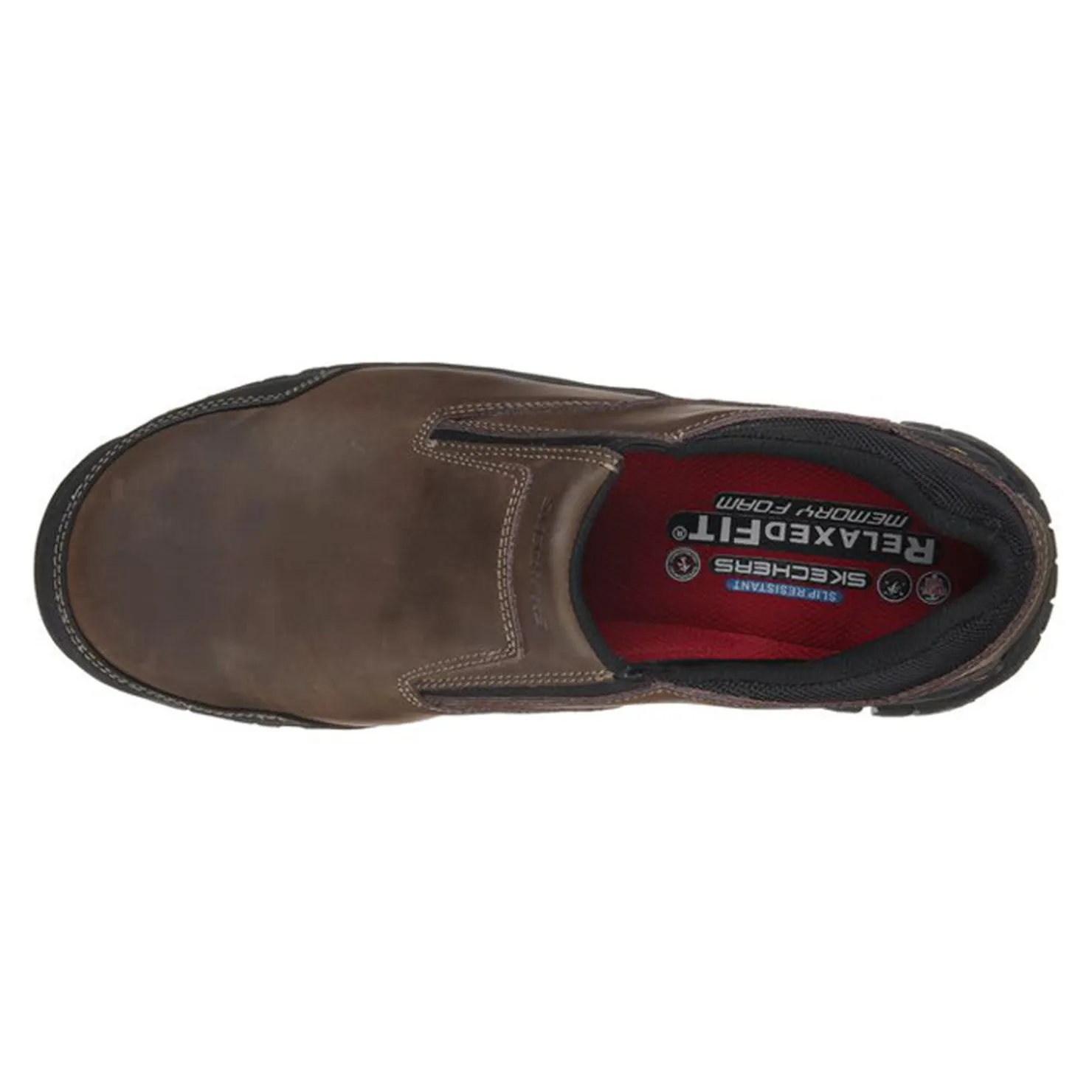 Work & Safety*Skechers Work Men's Skechers, Relaxed Fit: Hartan ST Work Shoe Dark Brown