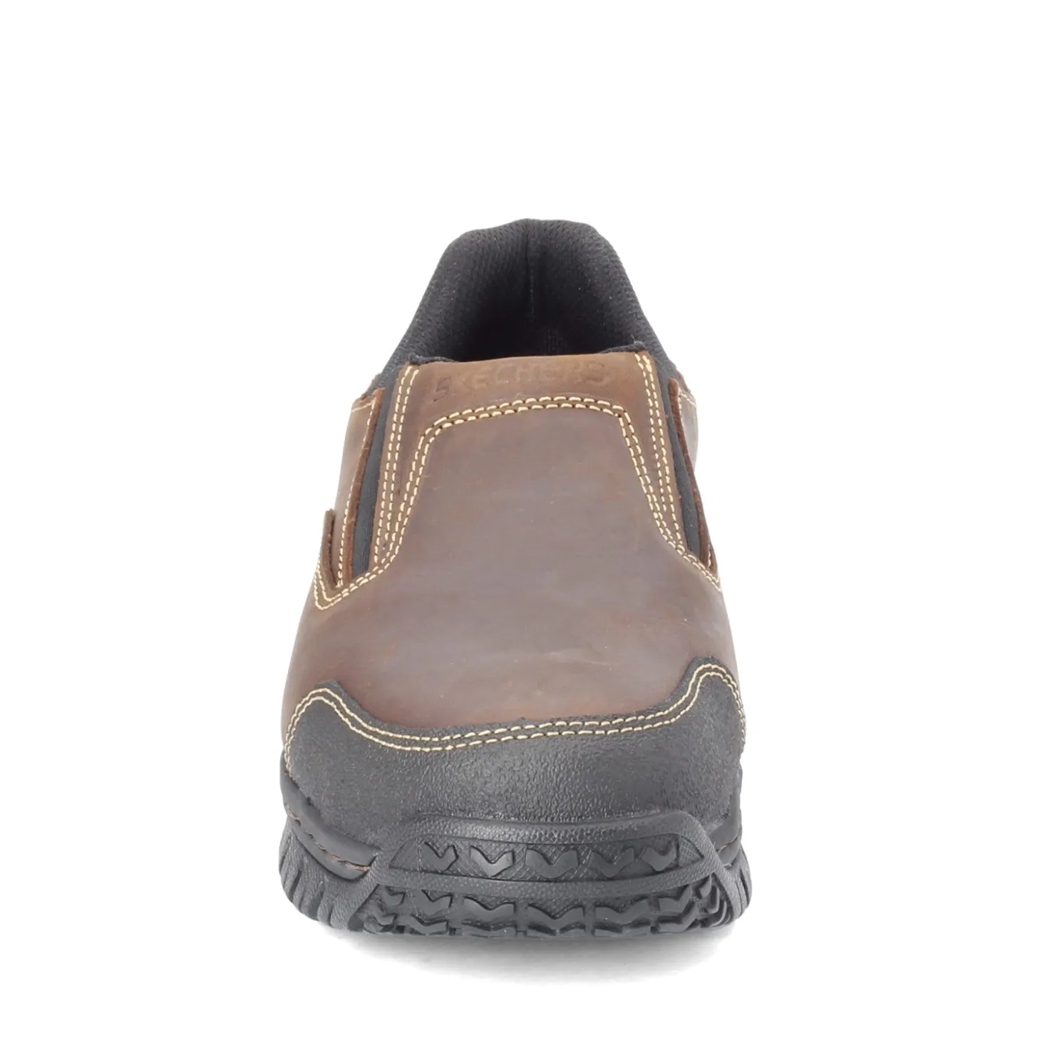 Work & Safety*Skechers Work Men's Skechers, Relaxed Fit: Hartan ST Work Shoe - Wide Width Dark Brown