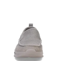 Loafers*Skechers Men's , Slade - Munson Slip-On Gray Suede/Mesh