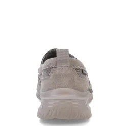 Loafers*Skechers Men's , Slade - Munson Slip-On Gray Suede/Mesh