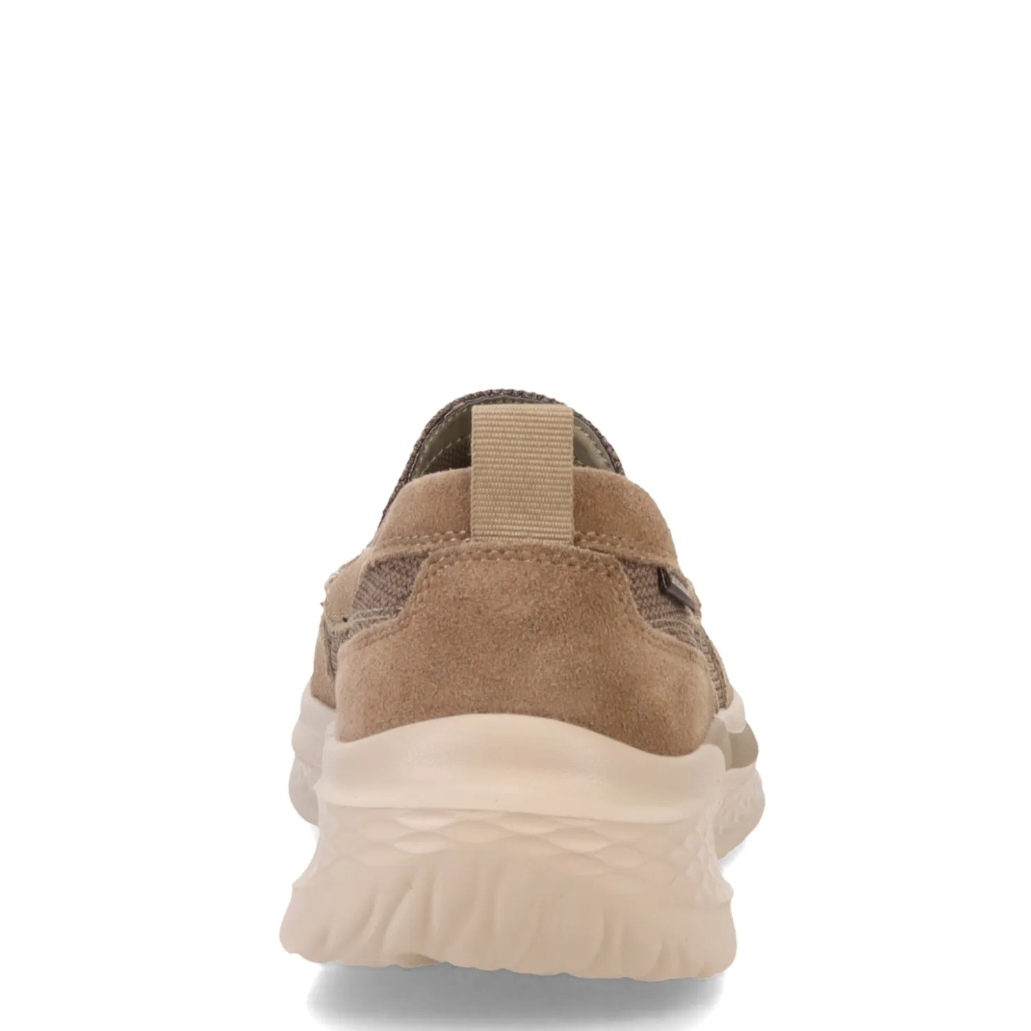 Slip-On Shoes*Skechers Men's , Slade - Munson Slip-On Lt Brown Suede/Mesh