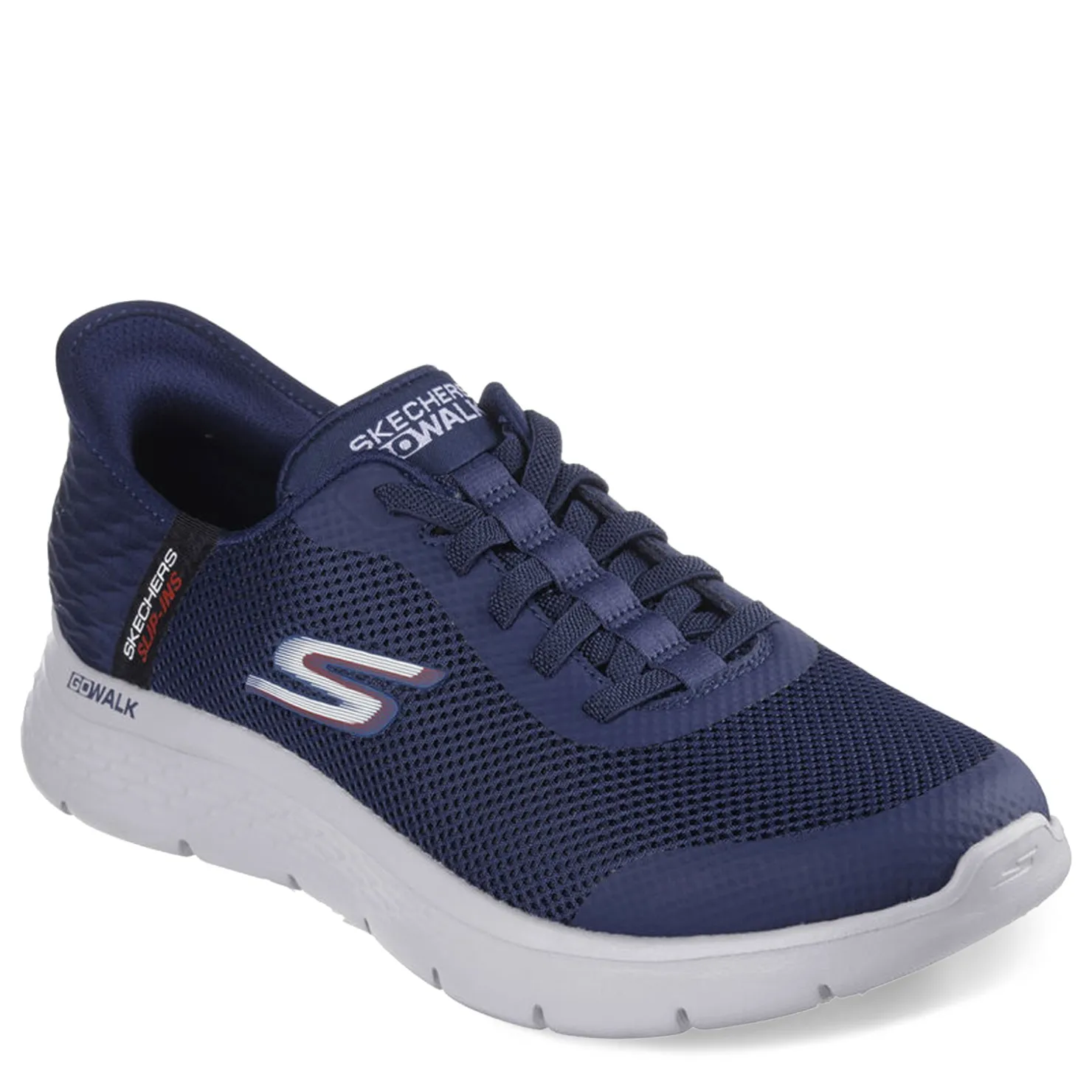 Walking*Skechers Men's , Slip-ins: GO WALK Flex - Hands Up Walking Shoe Navy Grey
