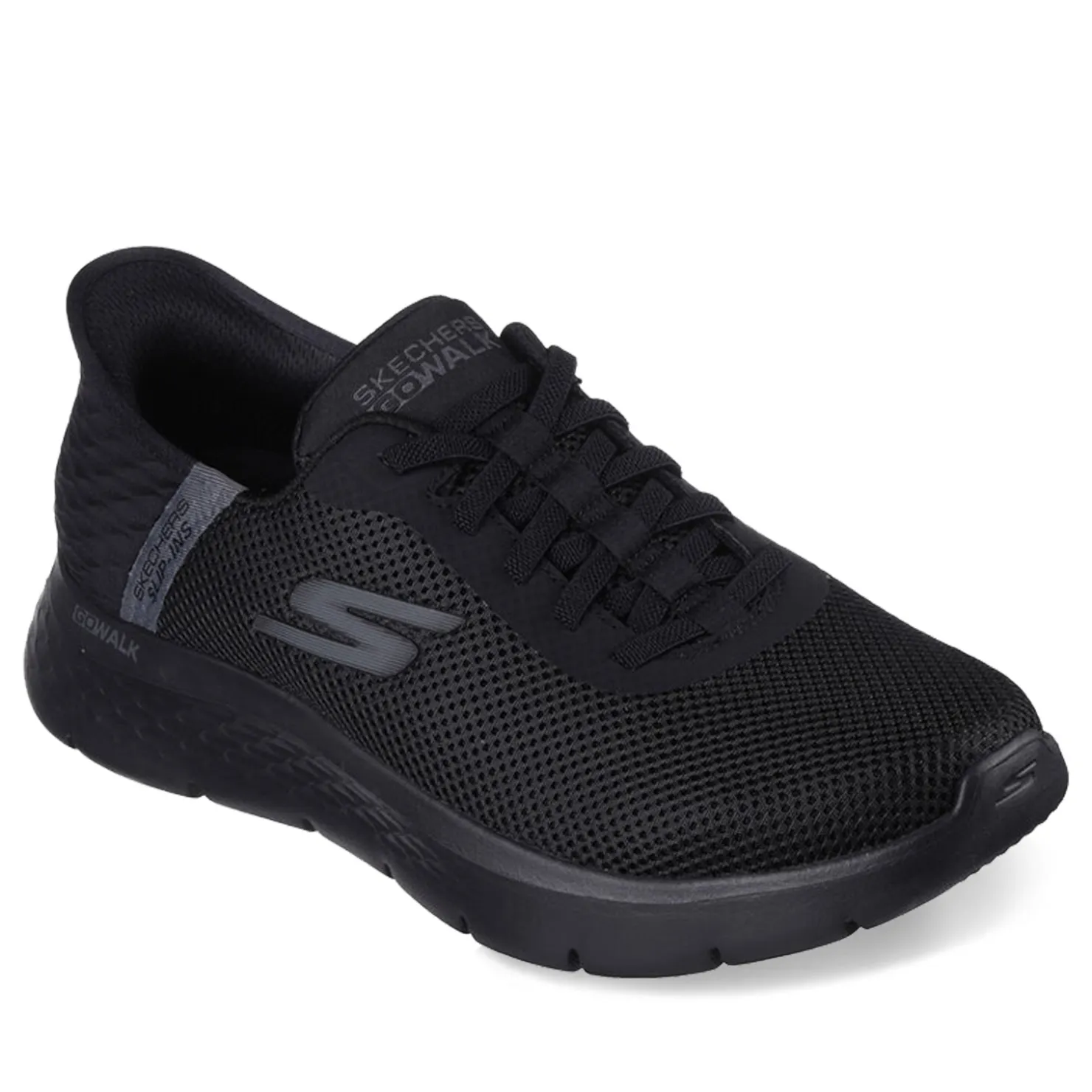 Walking*Skechers Men's , Slip-ins: GO WALK Flex - Hands Up Sneaker - Wide Width Black
