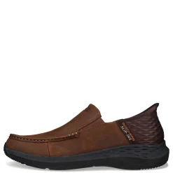 Loafers*Skechers Men's , Slip-ins: Relaxed Fit: Parson -Oswin Slip-On Dark Brown