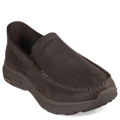 Loafers*Skechers Men's , Slip-ins: Relaxed Fit: Parson - Oswin Slip-On Cocoa Leather