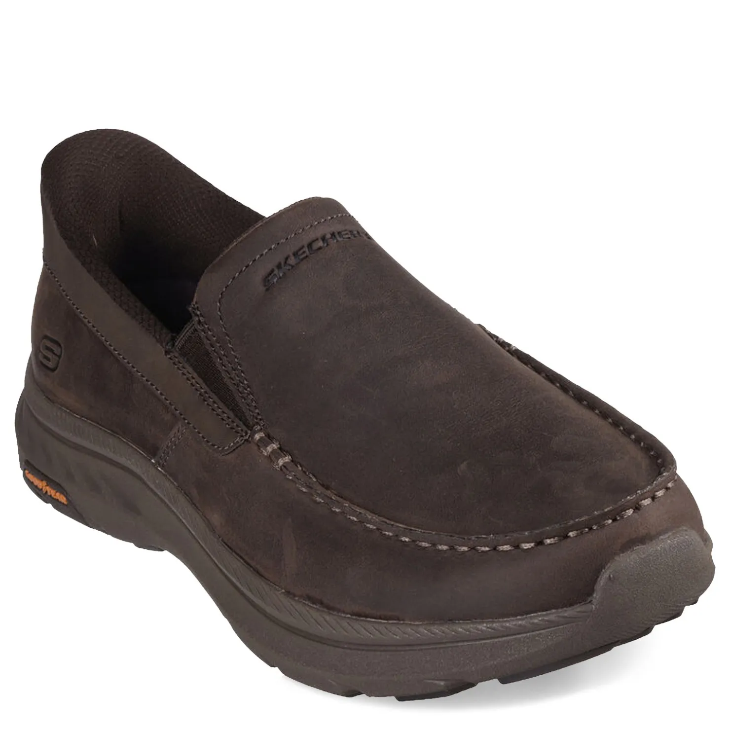 Loafers*Skechers Men's , Slip-ins: Relaxed Fit: Parson - Oswin Slip-On Cocoa Leather