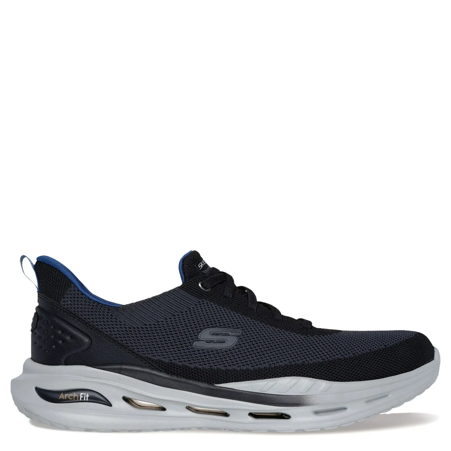 Sneakers & Athletics*Skechers Men's , Slip-ins Relaxed Fit: Arch Fit Orvan - Kincade Sneaker Black Knit