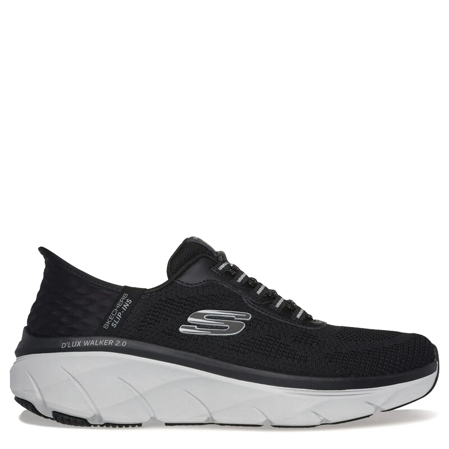Sneakers & Athletics*Skechers Men's , Slip-ins Relaxed Fit: D'Lux Walker 2.0 - Rezinate Sneaker Black/Grey