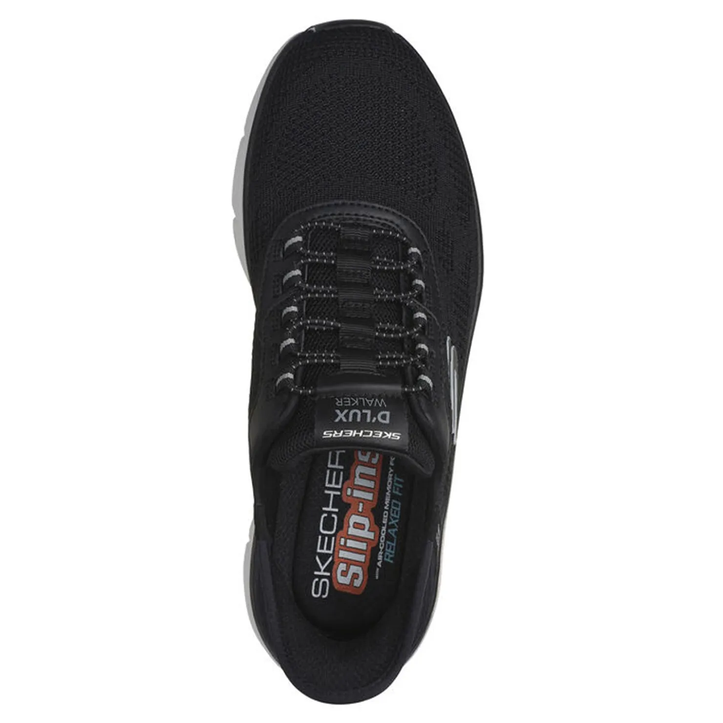 Sneakers & Athletics*Skechers Men's , Slip-ins Relaxed Fit: D'Lux Walker 2.0 - Rezinate Sneaker Black/Grey