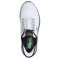 Walking*Skechers Men's , Slip-ins Relaxed Fit: D'Lux Walker 2.0 - Rezinate Sneaker White/Black