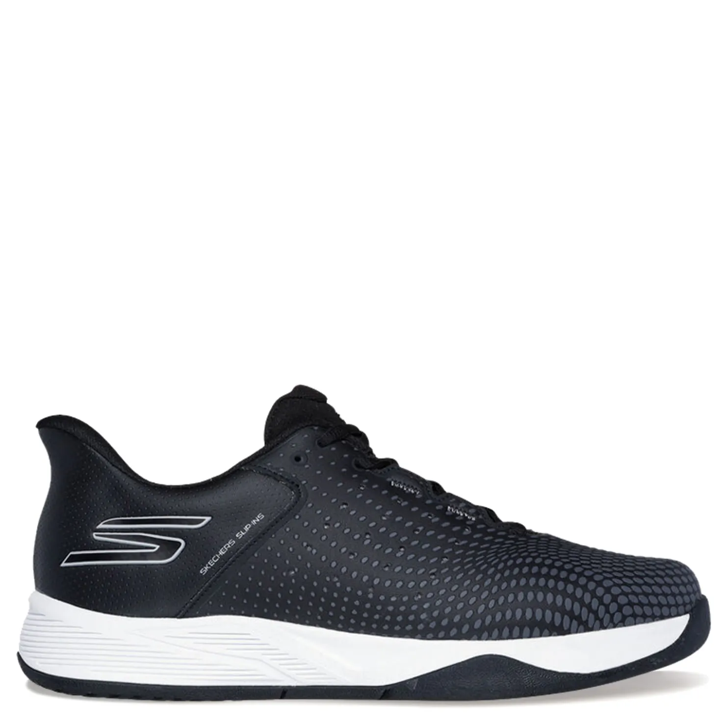 Court*Skechers Men's , Slip-ins Relaxed Fit: Viper Court Reload Pickleball Shoe Black/White