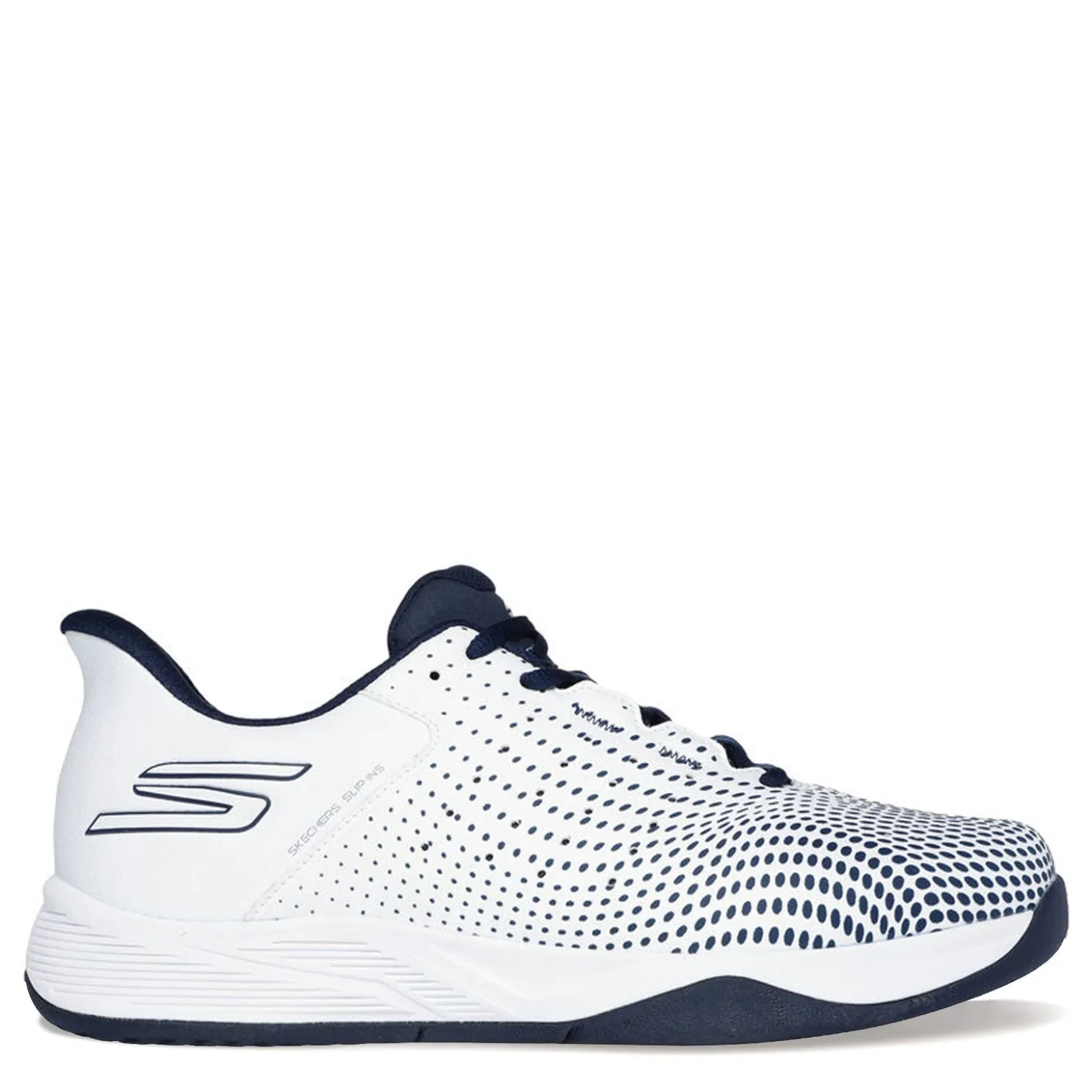 Court*Skechers Men's , Slip-ins Relaxed Fit: Viper Court Reload Pickleball Shoe White/Navy