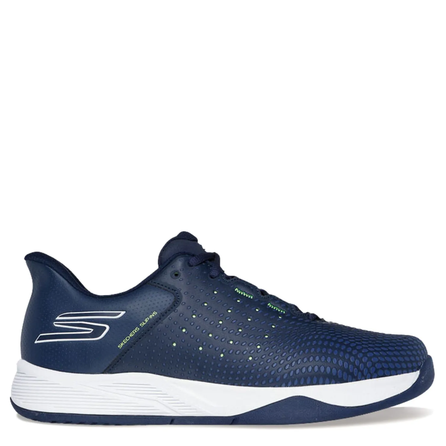 Sneakers & Athletics*Skechers Men's , Slip-ins Relaxed Fit: Viper Court Reload Pickleball Shoe - Wide Width Navy/Yellow