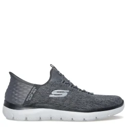 Walking*Skechers Men's , Slip-ins: Summits - Key Pace Sneaker - Wide Width Charcoal/Black