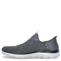 Walking*Skechers Men's , Slip-ins: Summits - Key Pace Sneaker - Wide Width Charcoal/Black