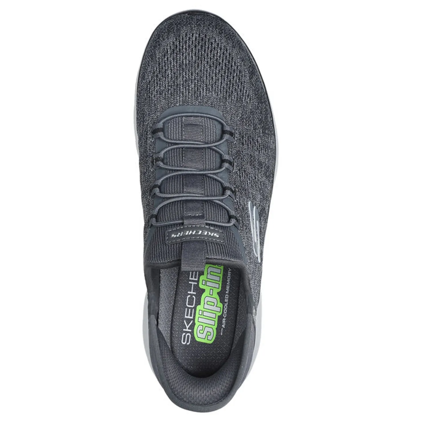Walking*Skechers Men's , Slip-ins: Summits - Key Pace Sneaker - Wide Width Charcoal/Black