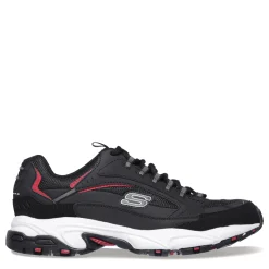 Sneakers & Athletics*Skechers Men's , Stamina - Cutback Sneaker - Wide Width Black/Red
