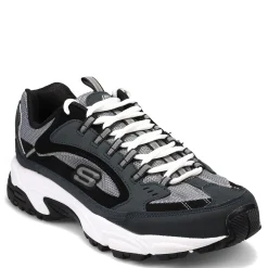 Walking*Skechers Men's , Stamina - Cutback Sneaker - Wide Width Navy/Black