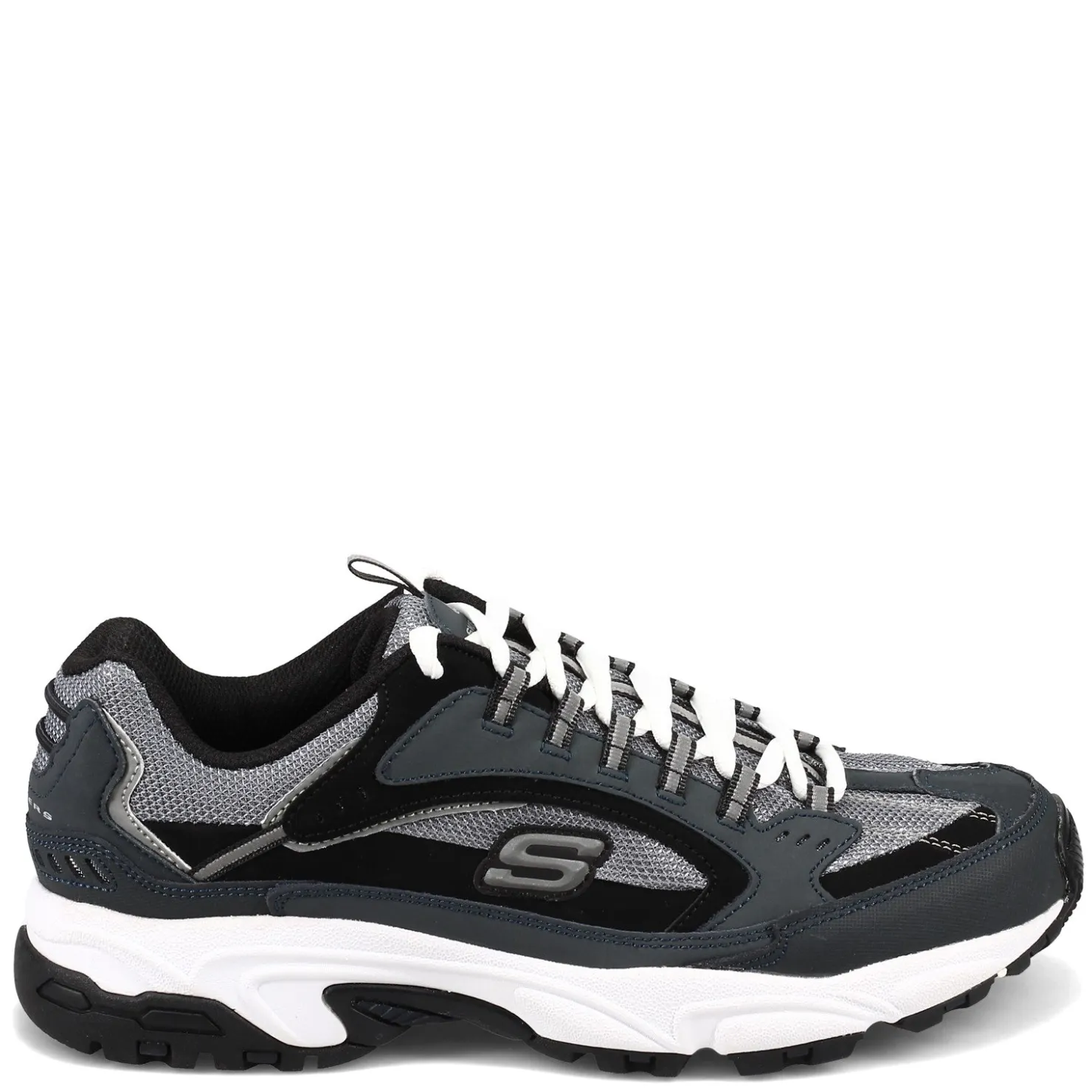 Walking*Skechers Men's , Stamina - Cutback Sneaker - Wide Width Navy/Black