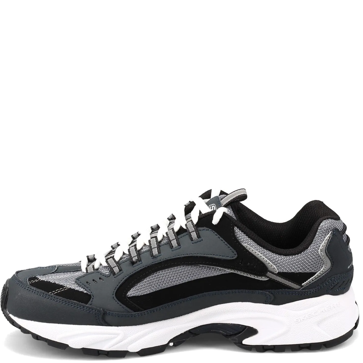 Walking*Skechers Men's , Stamina - Cutback Sneaker - Wide Width Navy/Black