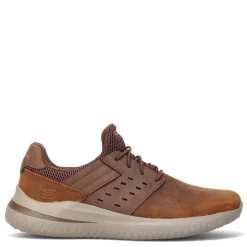 Sneakers & Athletics*Skechers Men's Street, Delson 3.0 - Ezra Sneaker - Wide Width Dark Brown