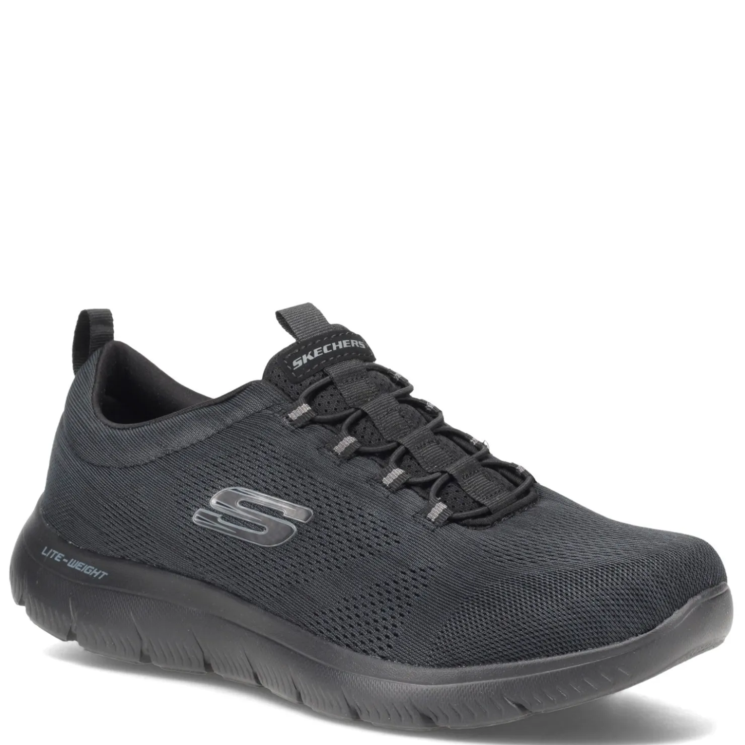 Walking*Skechers Men's , Summits - Louvin Sneaker - Wide Width Black/Black