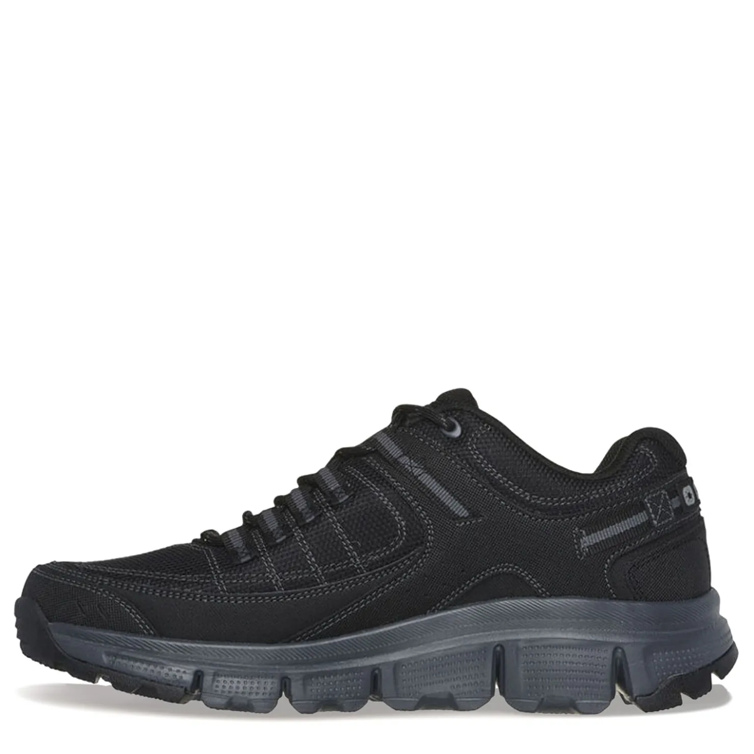 Sneakers & Athletics*Skechers Men's , Summits AT - Upper Draft Hiking Shoe - Wide Width Black/Charcoal