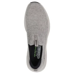 Slip-On Shoes*Skechers Men's , Vapor Foam - Oxulus Sneaker - Wide Width Taupe/Black