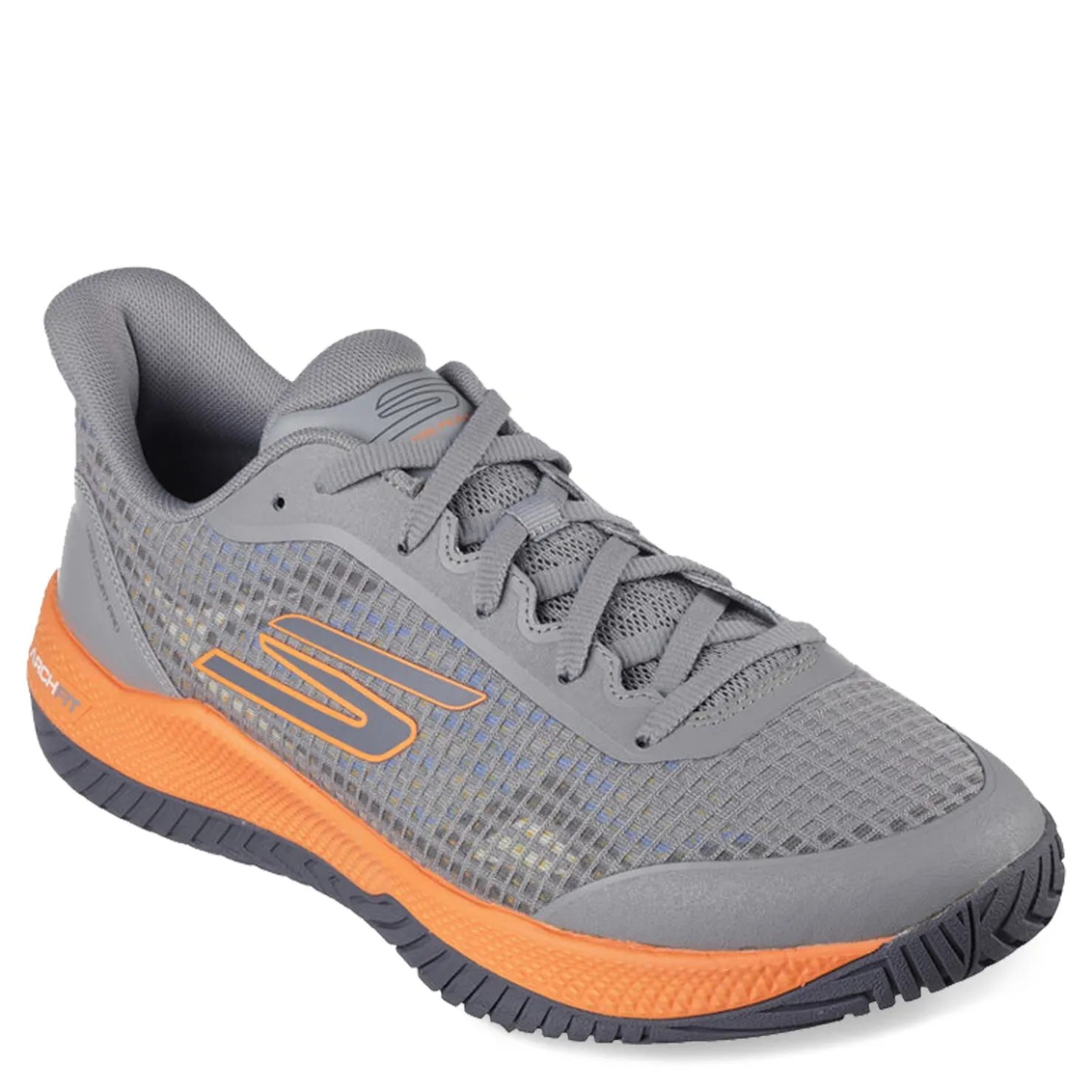 Sneakers & Athletics*Skechers Men's , Viper Court Pro - Pickleball Shoe Grey/Orange