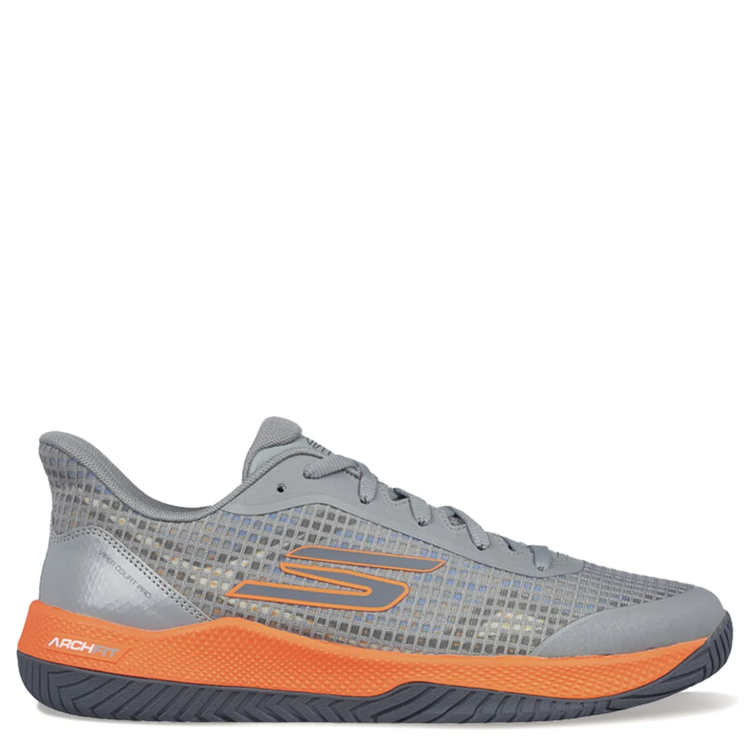 Sneakers & Athletics*Skechers Men's , Viper Court Pro - Pickleball Shoe Grey/Orange