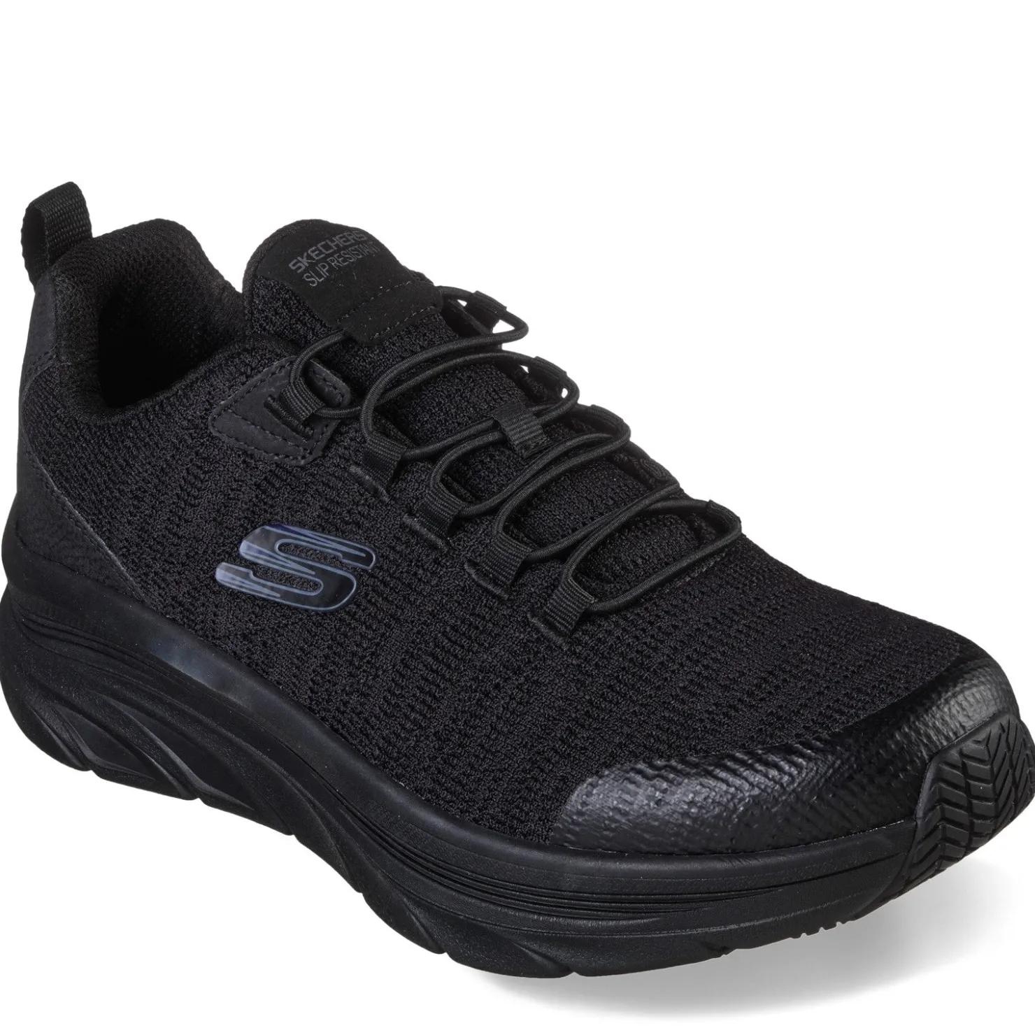 Sneakers & Athletics*Skechers Work Men's , D'Lux Walker SR - Luxir Work Shoe Black