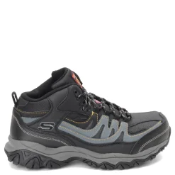 Boots*Skechers Work Men's , Relaxed Fit: Holdredge - Rebem ST Boot - Wide Width Black/Charcoal