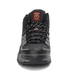 Boots*Skechers Work Men's , Relaxed Fit: Holdredge - Rebem ST Boot - Wide Width Black/Charcoal
