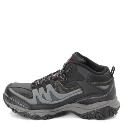 Boots*Skechers Work Men's , Relaxed Fit: Holdredge - Rebem ST Boot - Wide Width Black/Charcoal