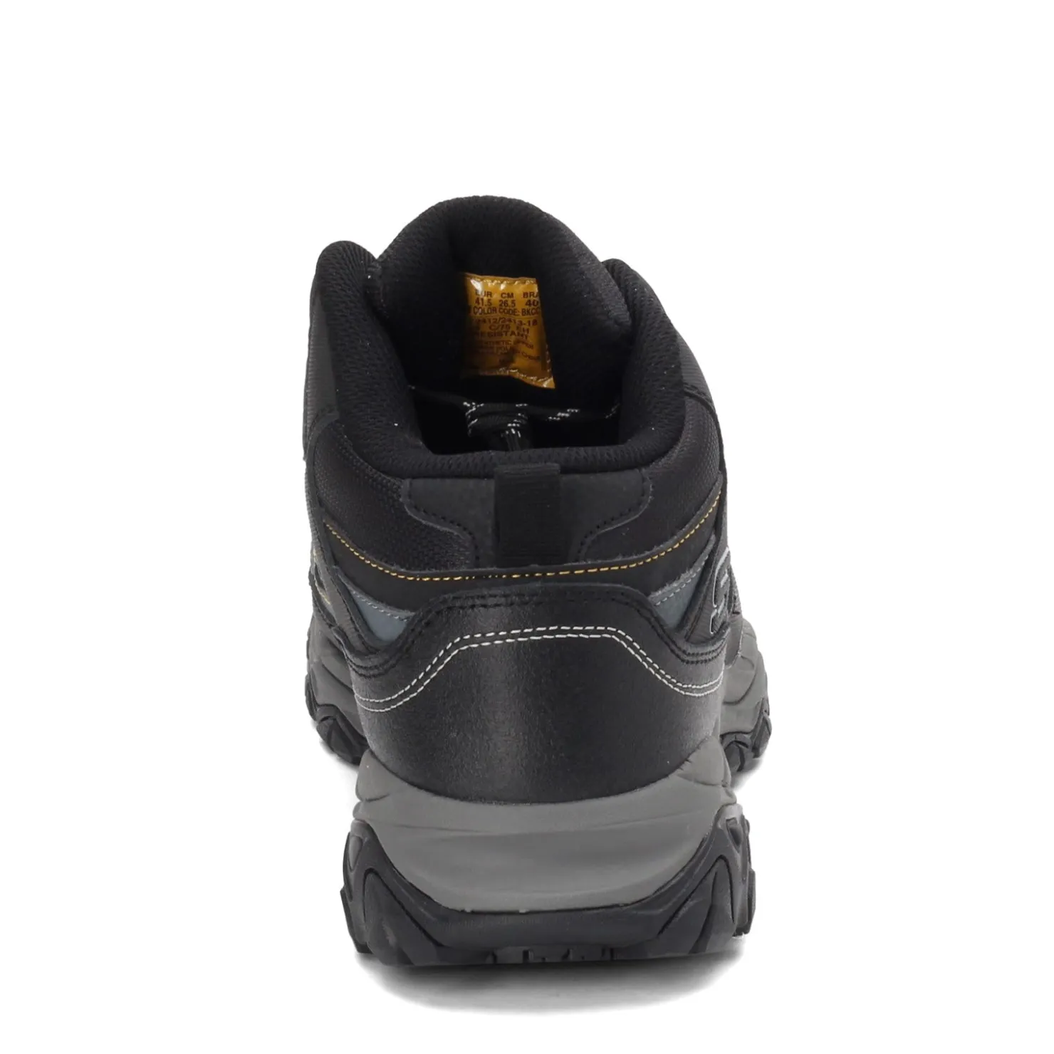 Boots*Skechers Work Men's , Relaxed Fit: Holdredge - Rebem ST Boot - Wide Width Black/Charcoal