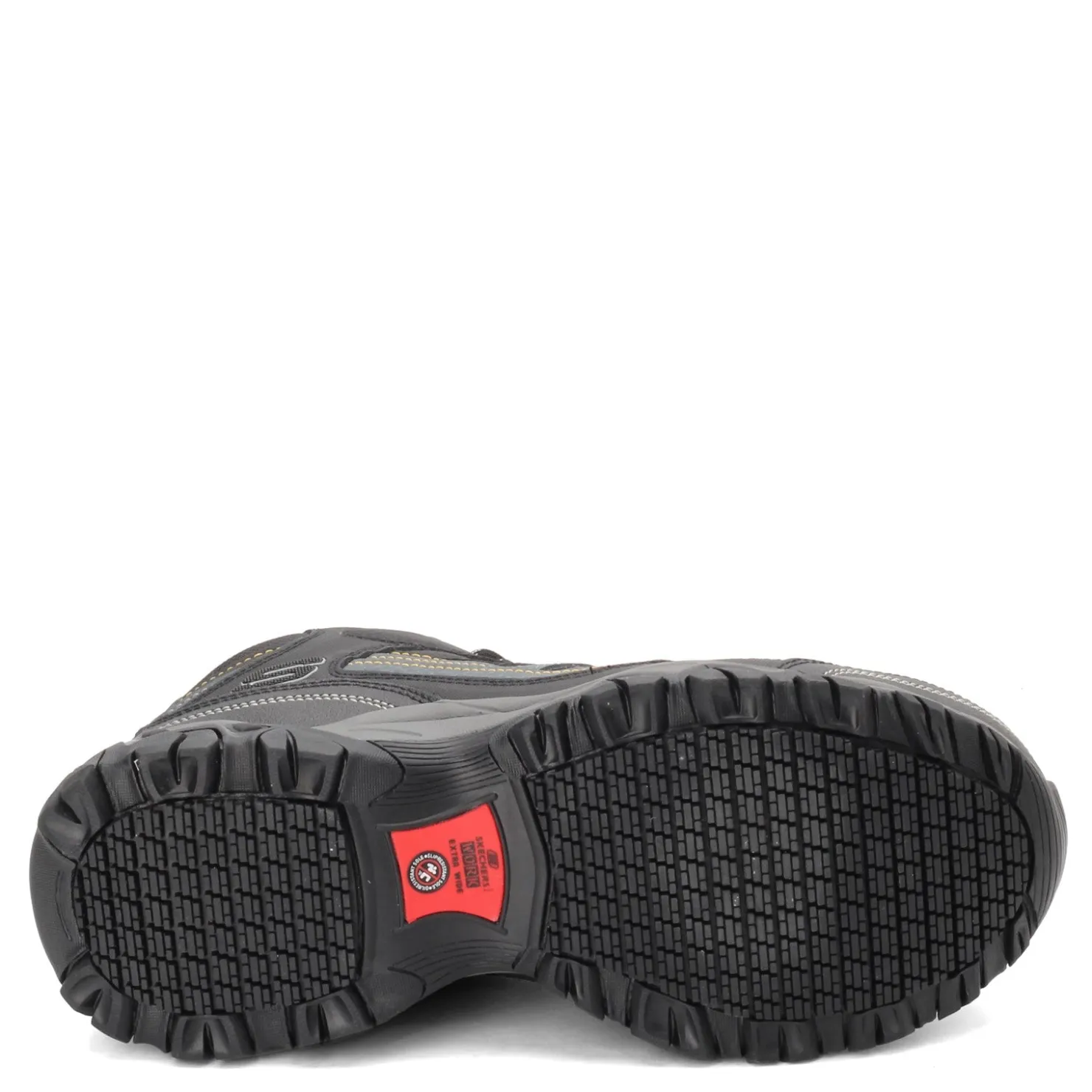 Boots*Skechers Work Men's , Relaxed Fit: Holdredge - Rebem ST Boot - Wide Width Black/Charcoal